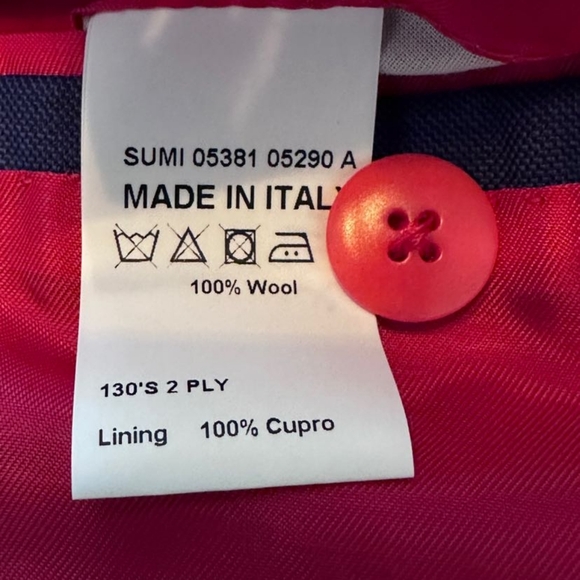 NWOT ISAIA 3-Piece Suit - Blue/Red - Picture 6 of 9